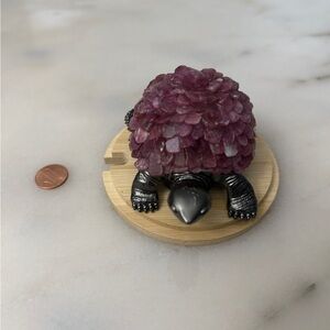 Purple Gemstone Turtle Figurine